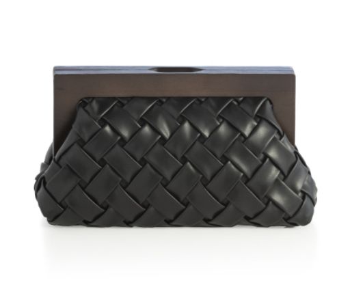 Charlotte Frame Clutch - Black