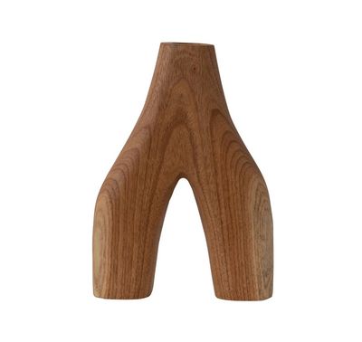 Decorative Arched Wood Vase