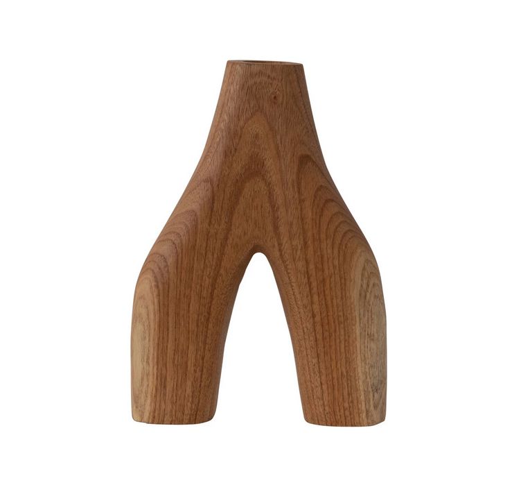 Decorative Arched Wood Vase