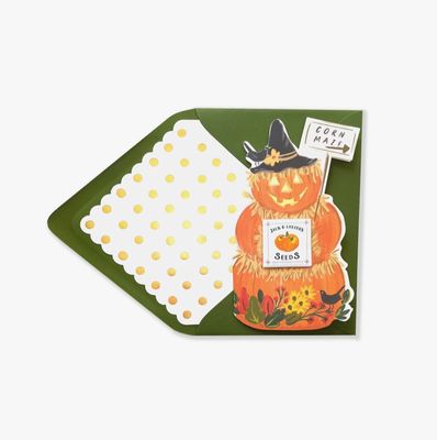 Jack O Lantern Halloween Greeting Card