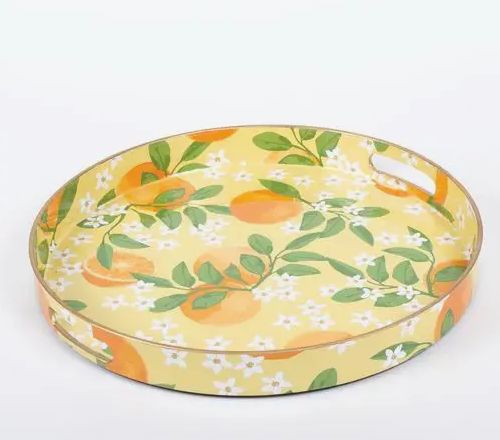Orange Grove Round Tray
