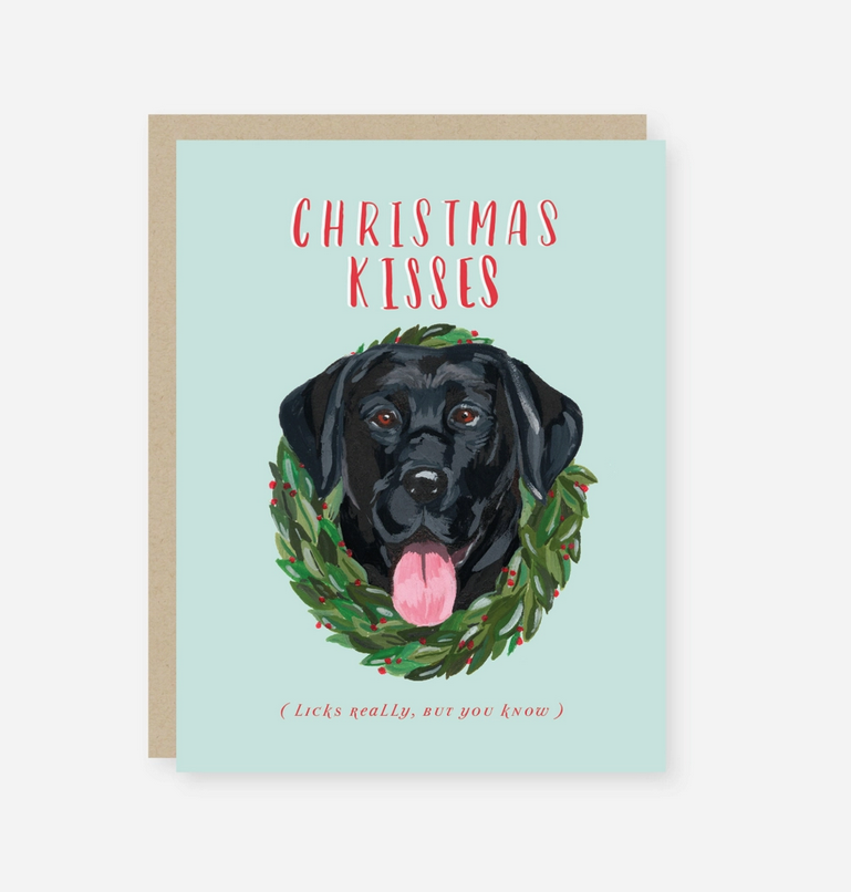 Christmas Kisses Holiday Card
