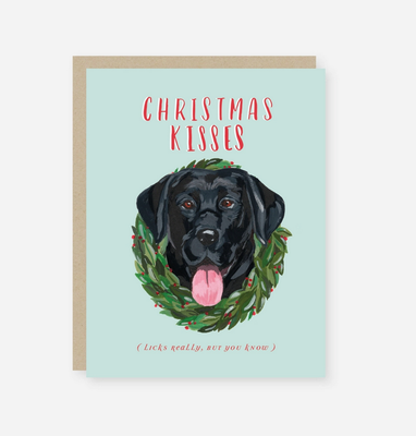 Christmas Kisses Holiday Card