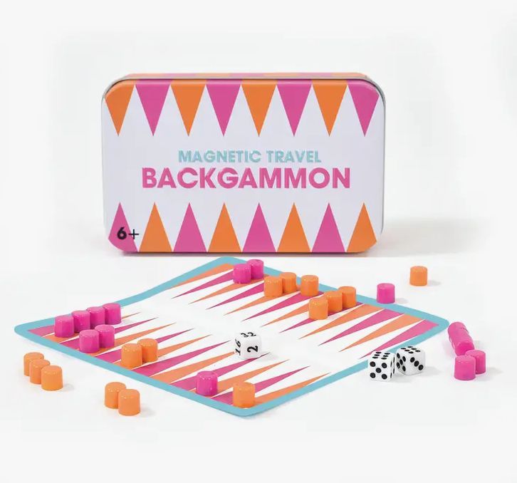 Backgammon Tin Travel Game