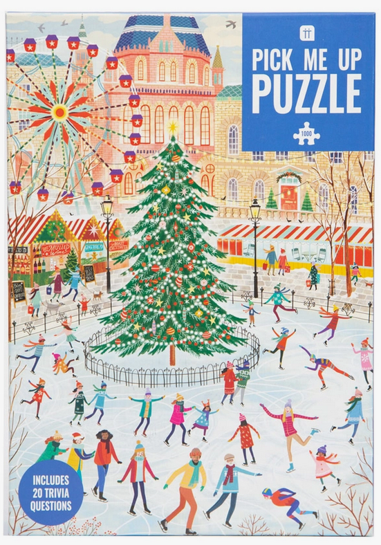 Ice Skating Christmas Puzzle - 1000 Pieces