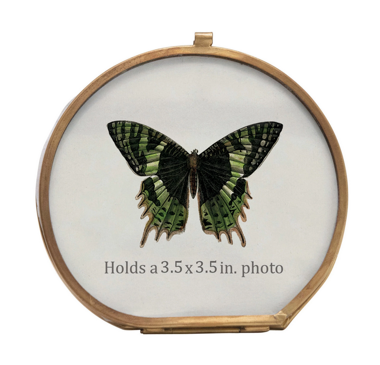Brass and Glass Photo Frame  4x4