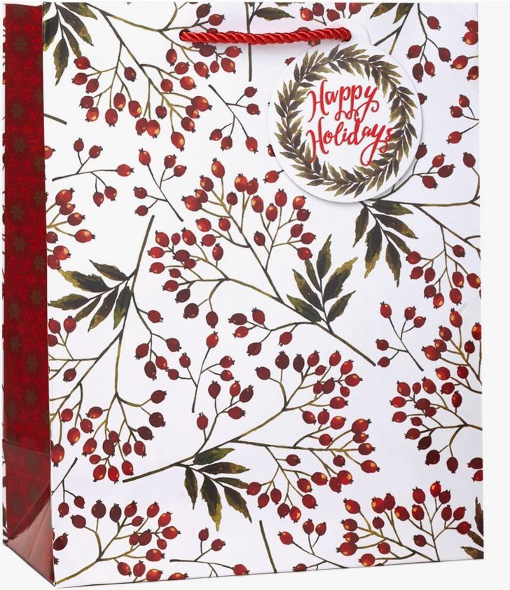 Snow Berries Tote - Large