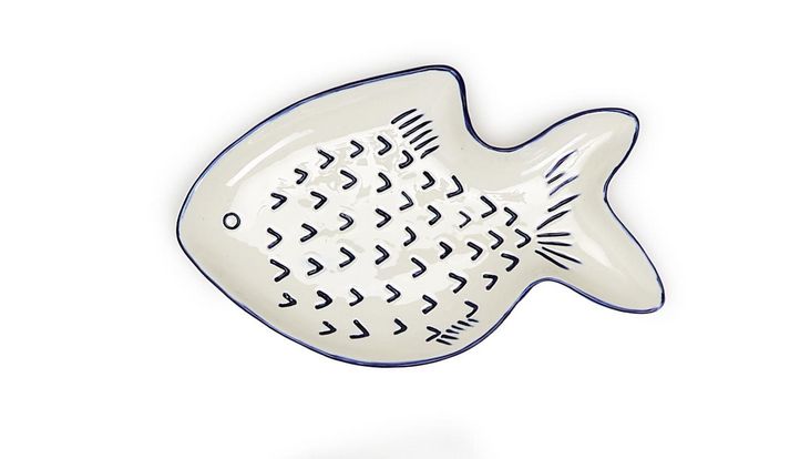 Fish Shaped Tid Bit Plate- Large