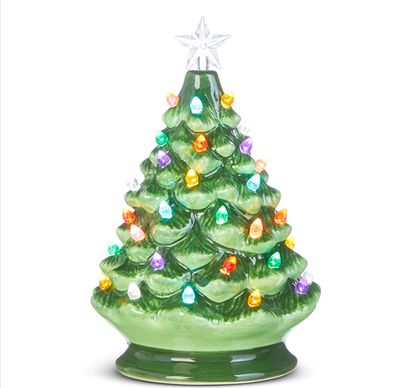 8&quot; W/ Timer Vintage Lighted Tree