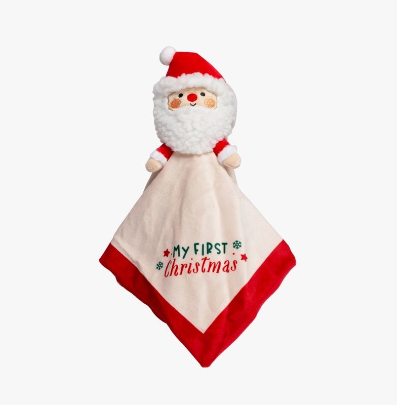 Baby&#39;s First Christmas Santa Snuggle Holiday Blanket
