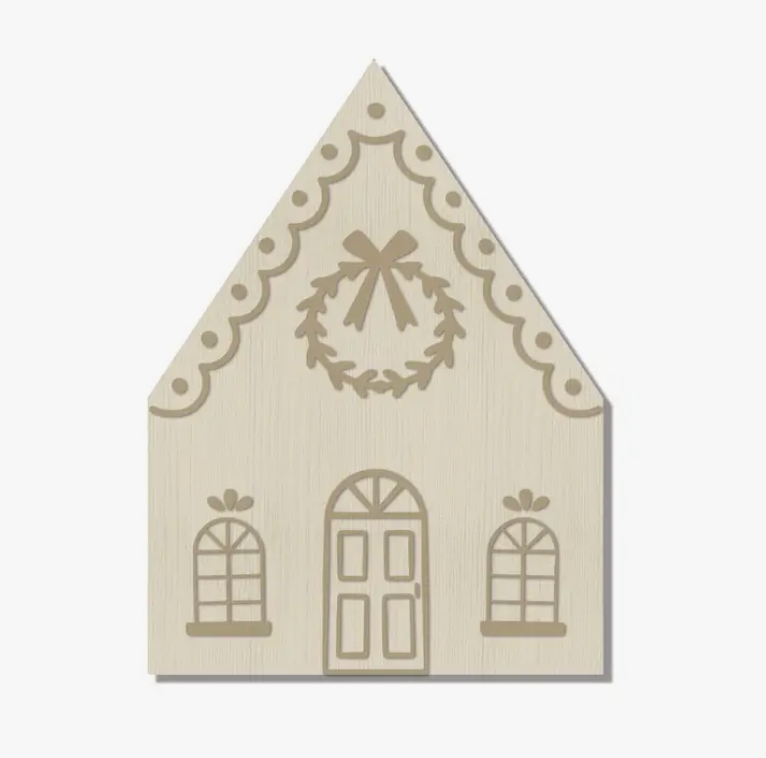 Gingerbread House Bamboo Cutting Board