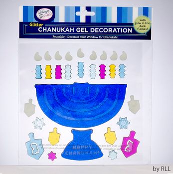 Chanukah Window Gel Decoration