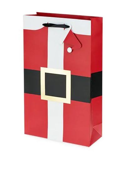 Santa's Suit Double-Bottle Wine Bag