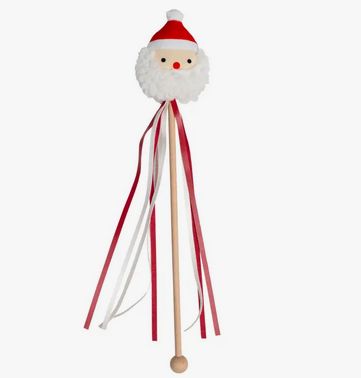 Holiday Santa Cat Christmas Teaser Wand Toy