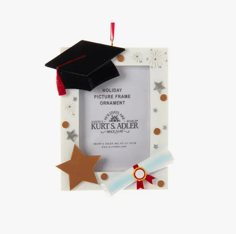 4&quot; Res Graduation Picture Frame Ornament