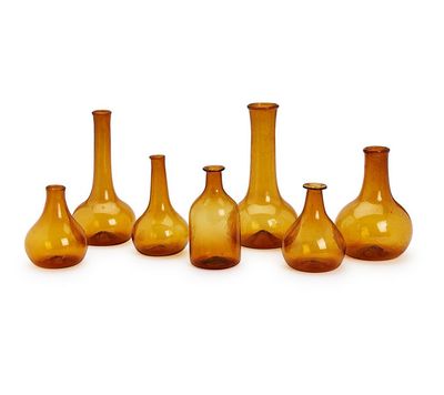 Amber Decorative Bottle / Vase - Large