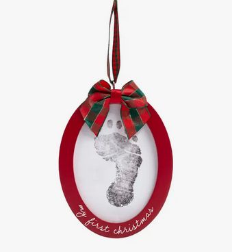 Babyprints Holiday Photo Ornament with Clean-Touch Ink Pad