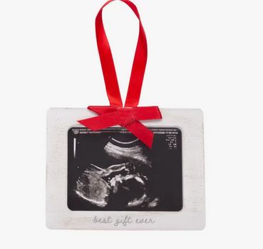 Best Gift Ever Sonogram Christmas Picture Frame Ornament