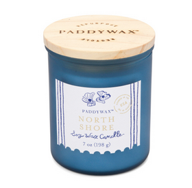 Coastal 8oz Glass Candle Sea Blue - North Shore