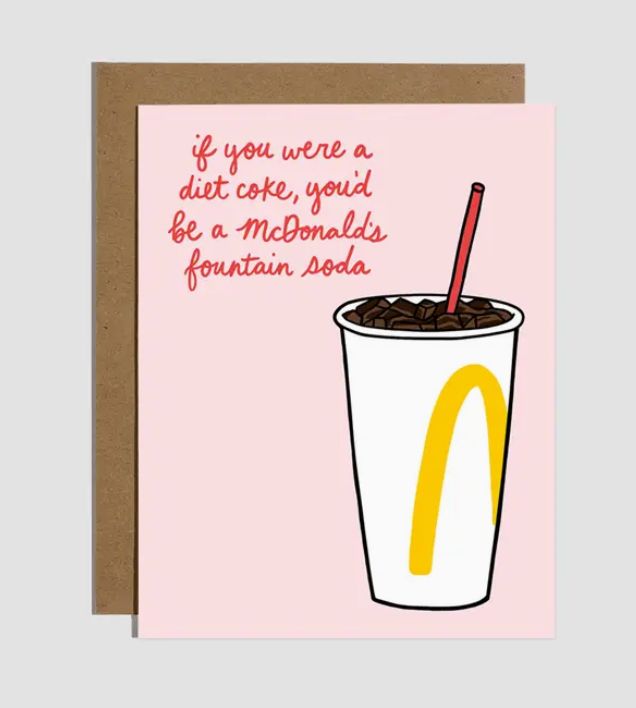 Fountain Soda Love Card