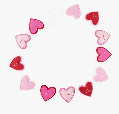 Felt Heart Banner Set