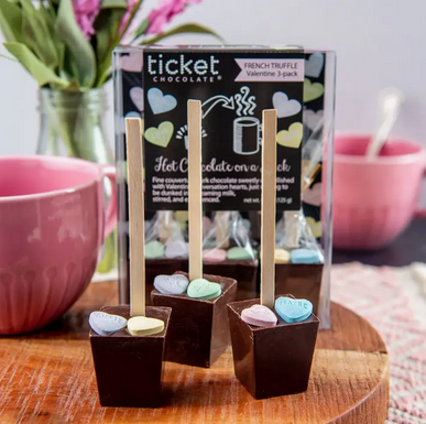 Valentine&#39;s Hot Chocolate on a Stick