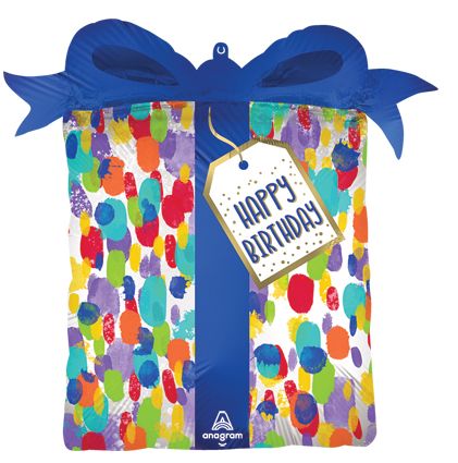 Present Painterly Dots Balloon