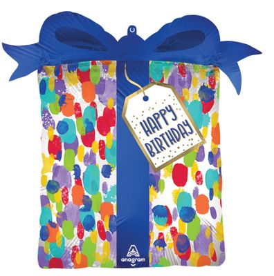 Present Painterly Dots Balloon