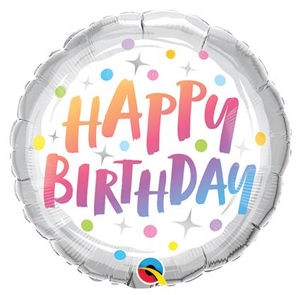 18&quot; Birthday Rainbow Dots