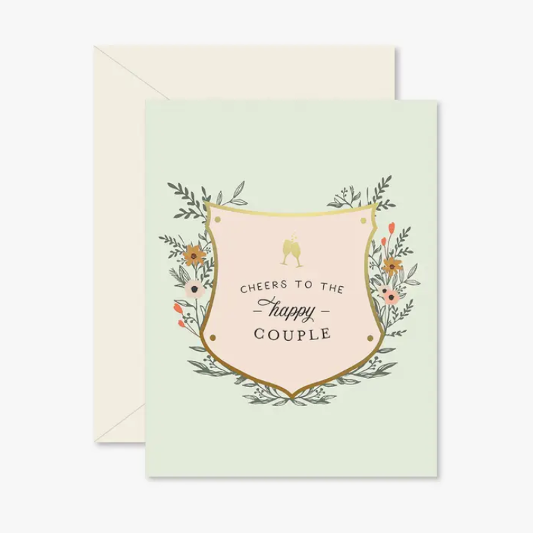 Cheers to the Happy Couple Wedding Greeting Card