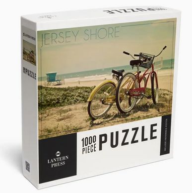 1000 PIECE PUZZLE Jersey Shore, Bicycles &amp; Beach Scene