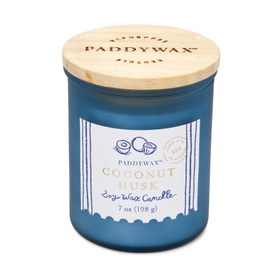 Coastal 8oz Glass Candle Sea Blue - Coconut Husk