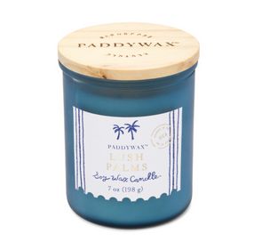 Coastal 8oz Glass Candle Sea Blue - Lush Palms