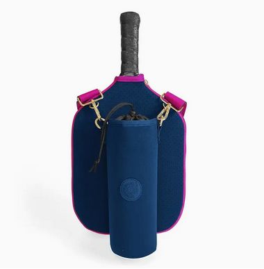 Clip-on Water Bottle Holder for Pickle Ball- Navy