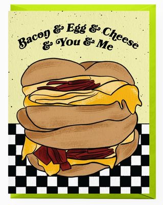 Bacon Egg &amp; Cheese Love Card