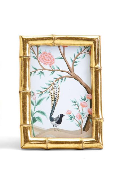 Gold Faux Bamboo Photo Frame, Size: 4x6