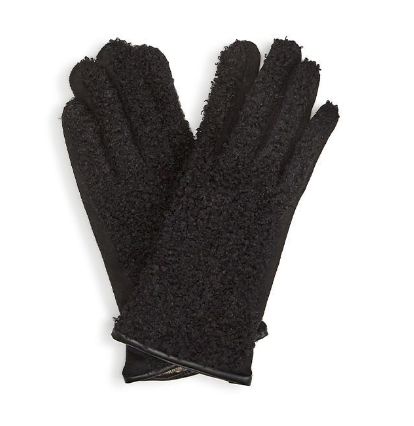 Sherpa Look Gloves, Color: Black