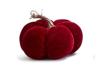 Rich Hues Plush Pumpkins, Size: Small, Color: Ruby