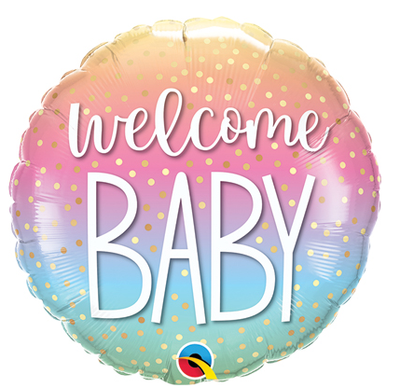 18&quot; Welcome Baby Confetti Dots