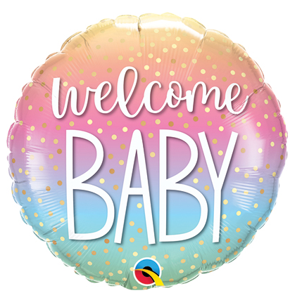 18&quot; Welcome Baby Confetti Dots