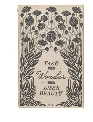 Canvas Book Storage Box - Take in the Wonder