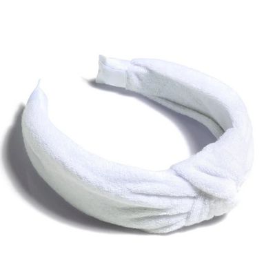 Terry Knotted Headband - White