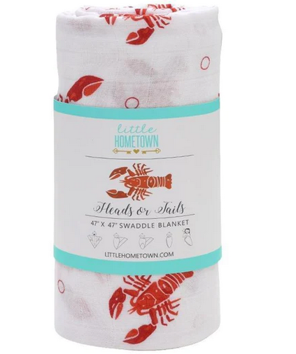 Heads or Tails Swaddle Blanket