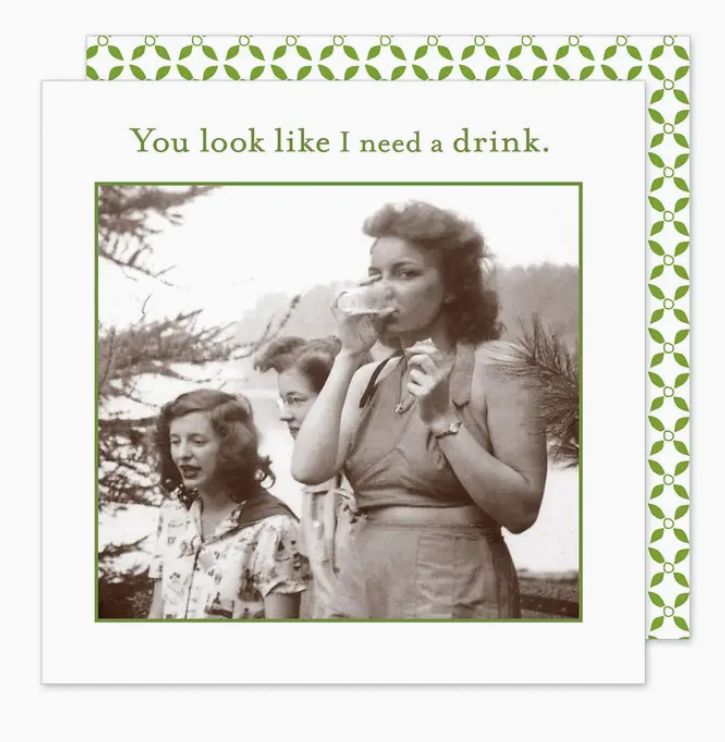 I Need A Drink Beverage Napkin