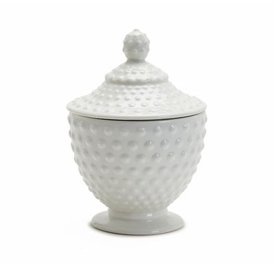 Hob Nail Lidded Jar / Candy Dish
