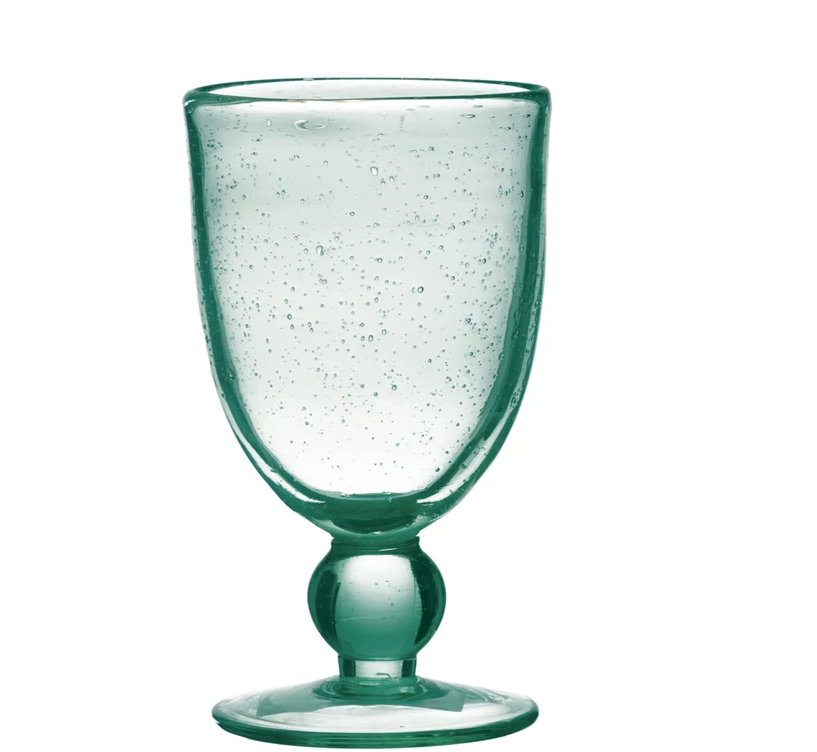 14 oz. Bubble Glass Stemmed Glass