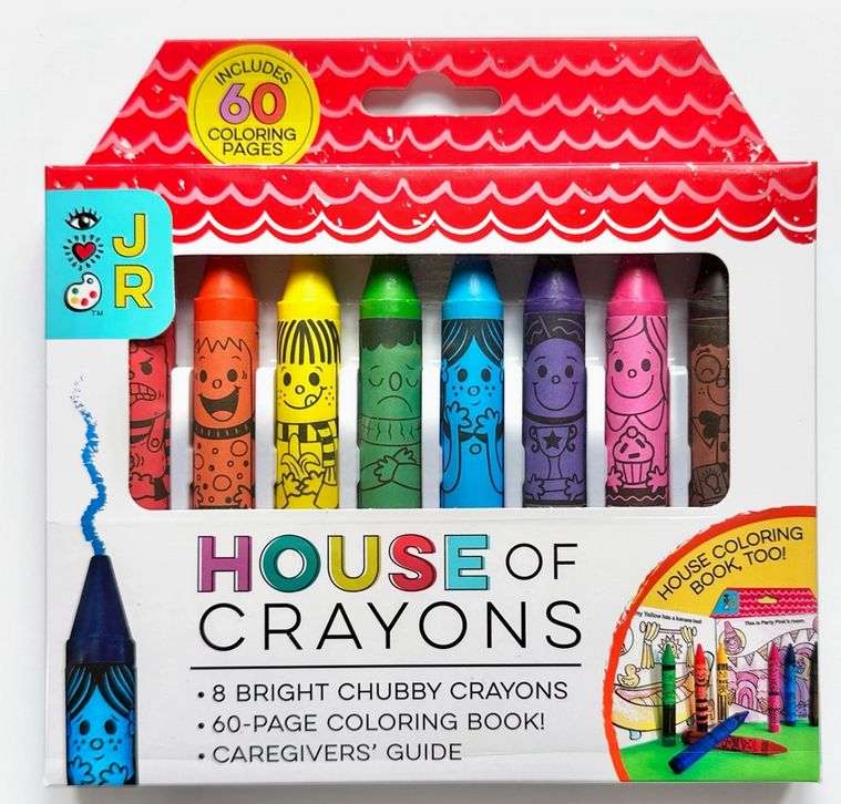 House of Crayons with Coloring Book