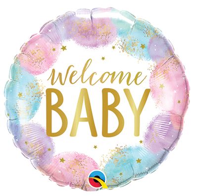 18&quot; Welcome Baby Watercolor