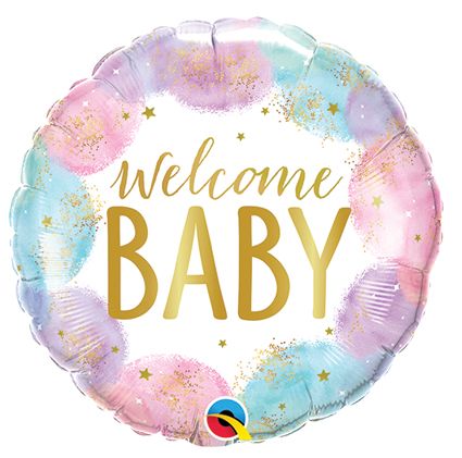 18&quot; Welcome Baby Watercolor