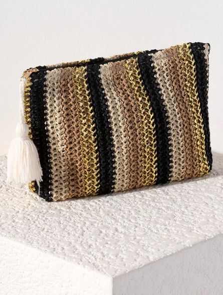 Delilah Zip Pouch - Black